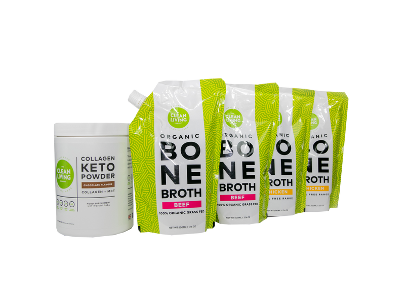 One month supply of Bone Broth +  Collagen Keto Powder
