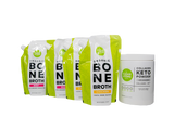 One month supply of Bone Broth +  Collagen Keto Powder